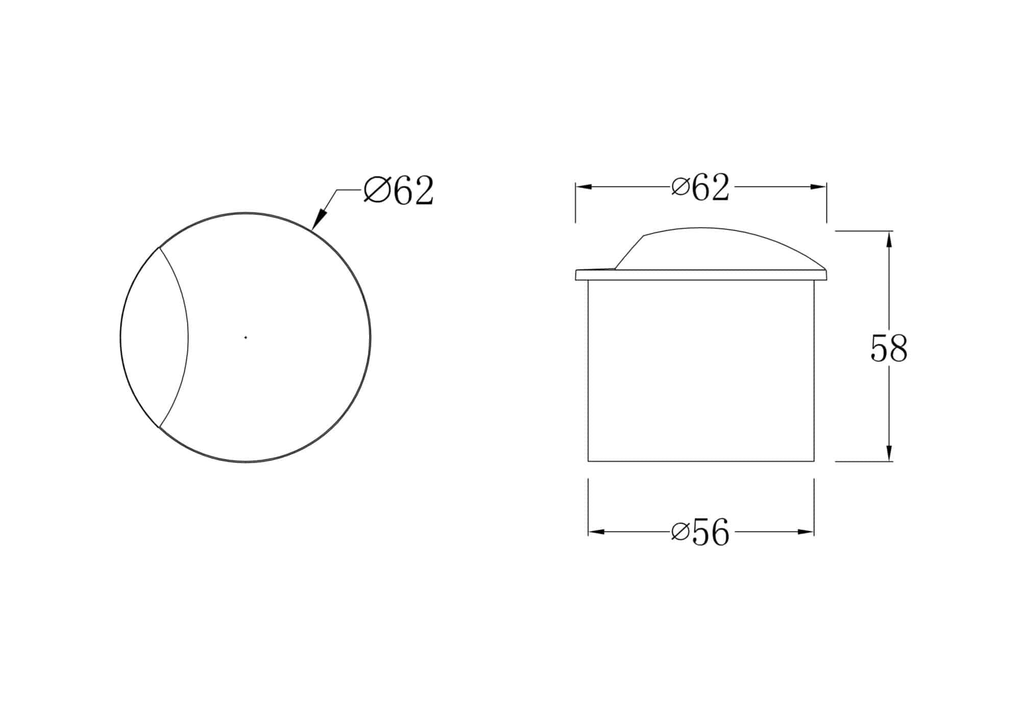 MAYTONI O035-L3W3K Downlight blanc BISCOTTI - Algomasparis shop 