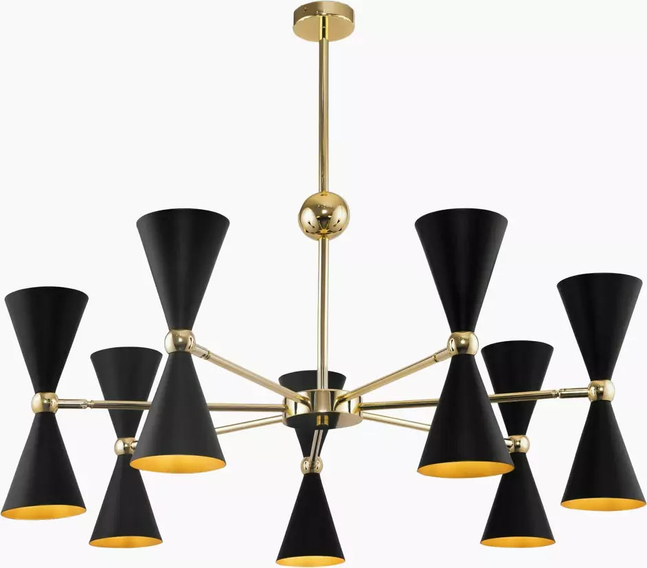 Suspension en métal noir et doré 81 x 91 cm Vesper 7  Maytoni - Algomasparis shop 