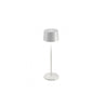 zafferano Olivia Pro Lampe de table LED, sur batterie, avec variateur - Algomasparis shop 